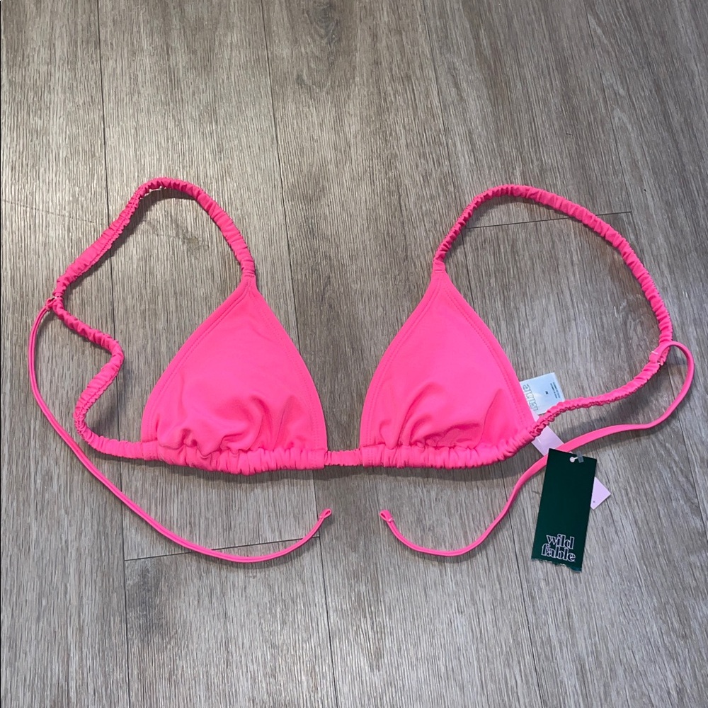 Wild Fable Pink Bikini Top NWT size M